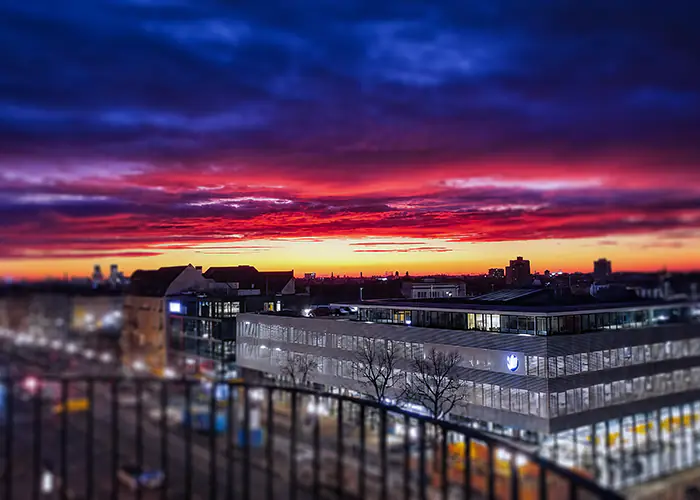 Ausblick von der Privatpraxis Dr. Michael Kempf Kaiserdamm 26 14057 Berlin